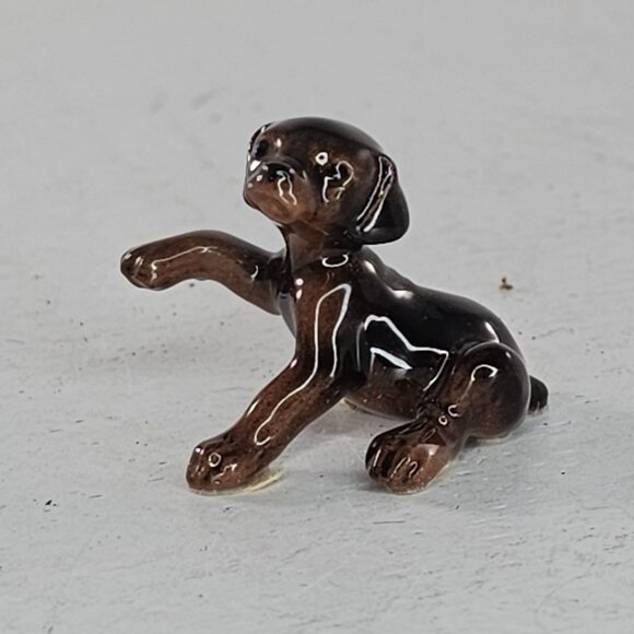 Hagen Renaker Miniature Doberman Puppy Figurine Dog Ceramic Collectible - Picture 8 of 8